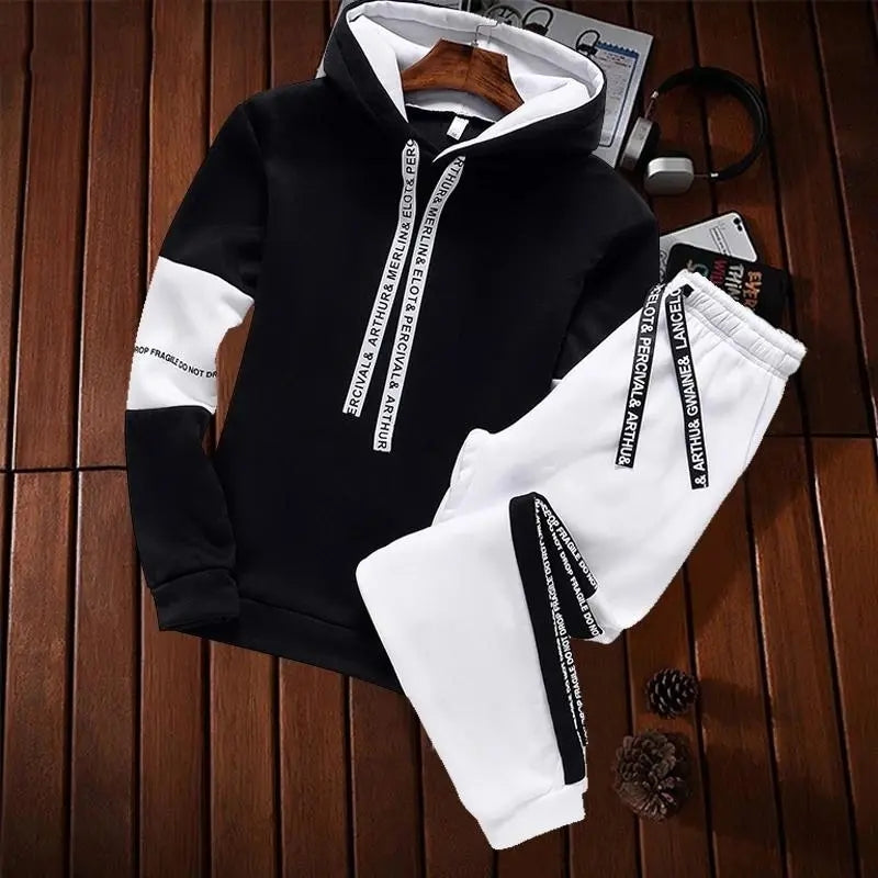 Men's Long Sleeve Casual Printed Hoodie