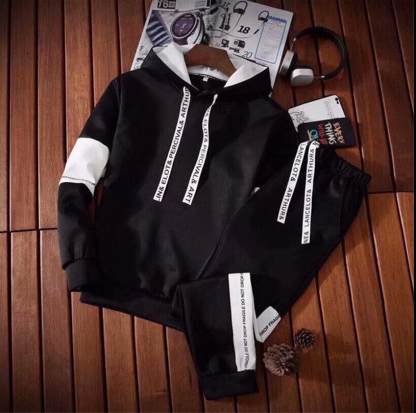 Men's Long Sleeve Casual Printed Hoodie