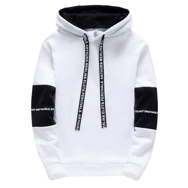 Men's Long Sleeve Casual Printed Hoodie