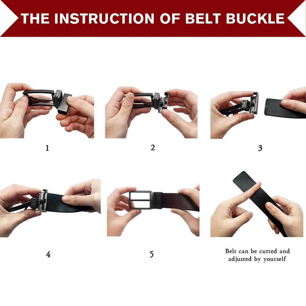 Men’s Reversible Leather Dress Belt