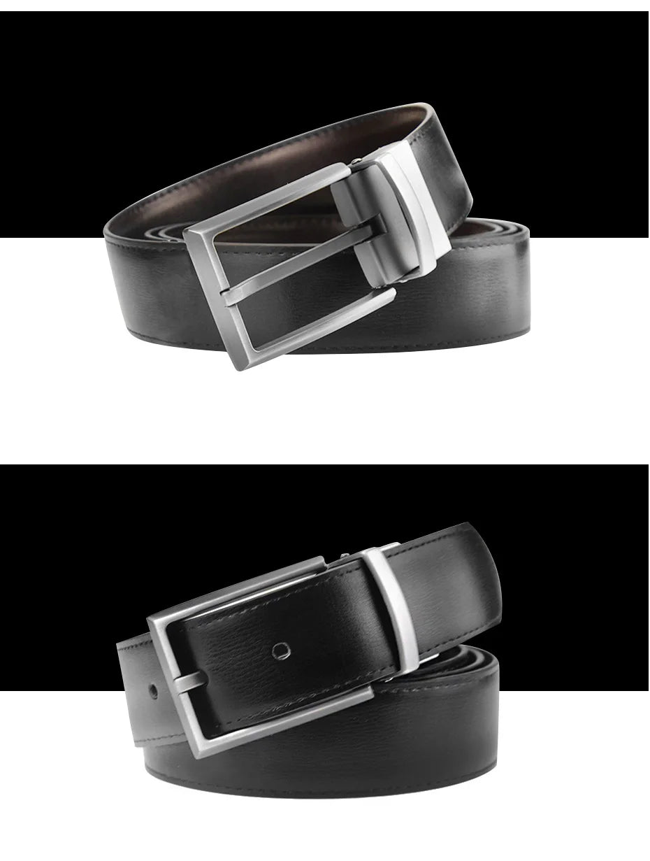 Men’s Reversible Leather Dress Belt