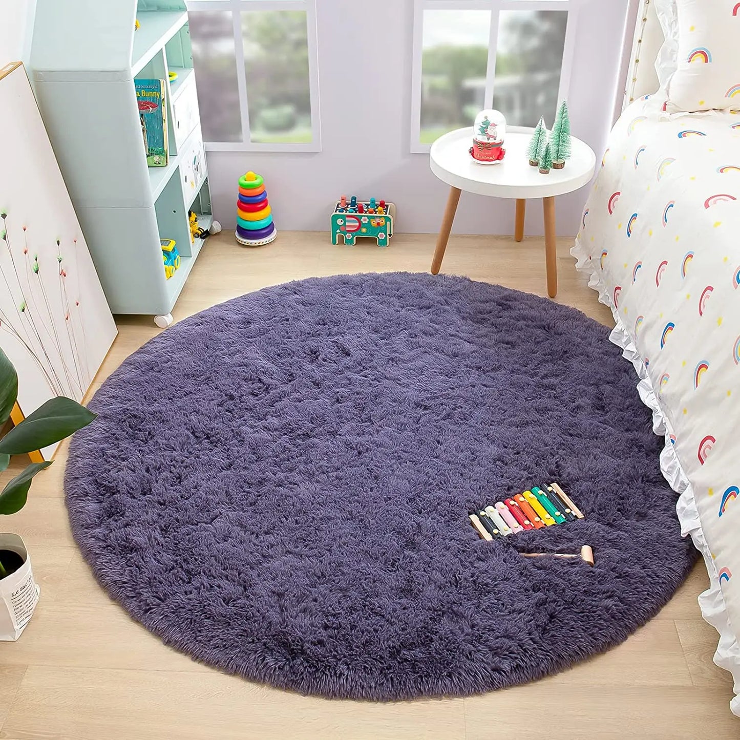 Round Thick Carpet for Living Room