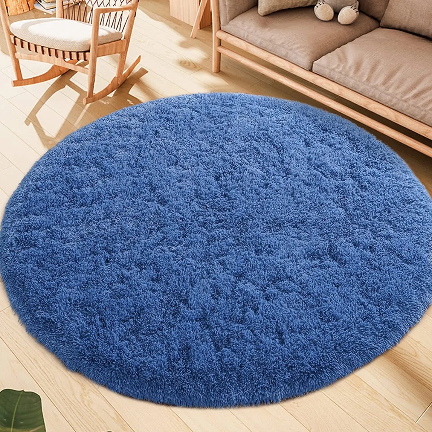 Round Thick Carpet for Living Room