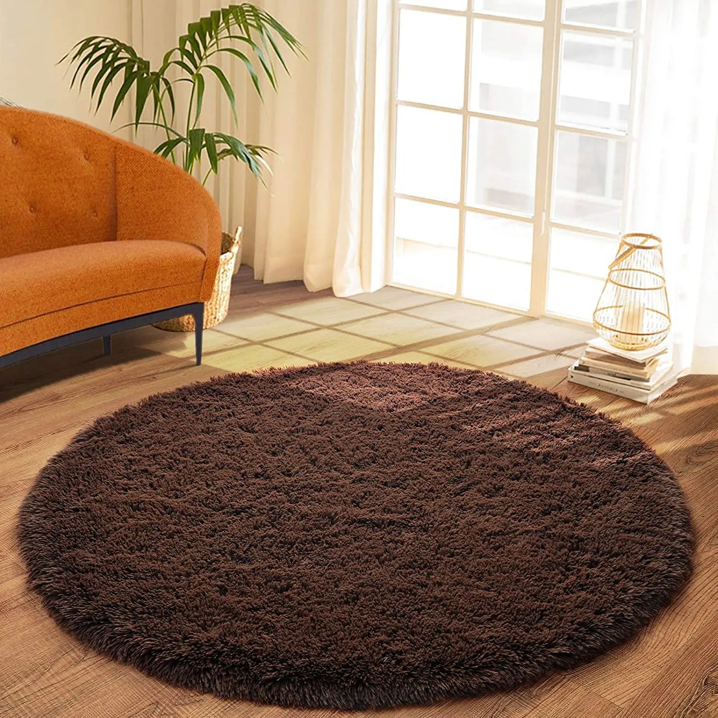 Round Thick Carpet for Living Room