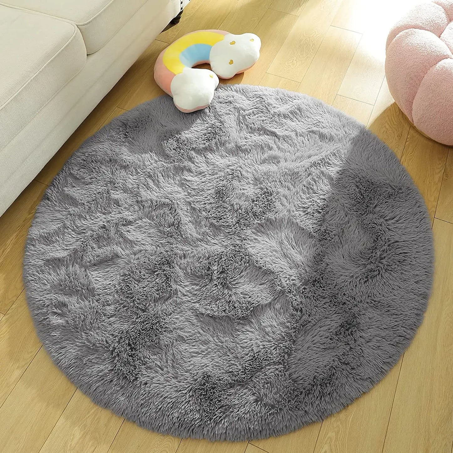 Round Thick Carpet for Living Room