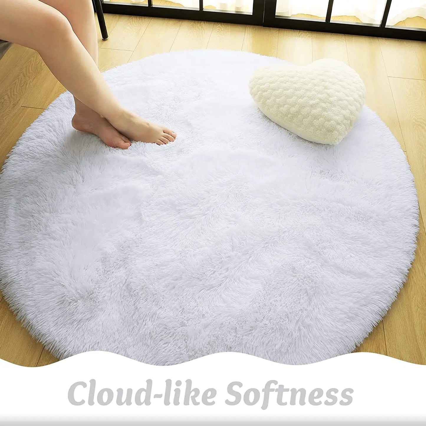 Round Thick Carpet for Living Room