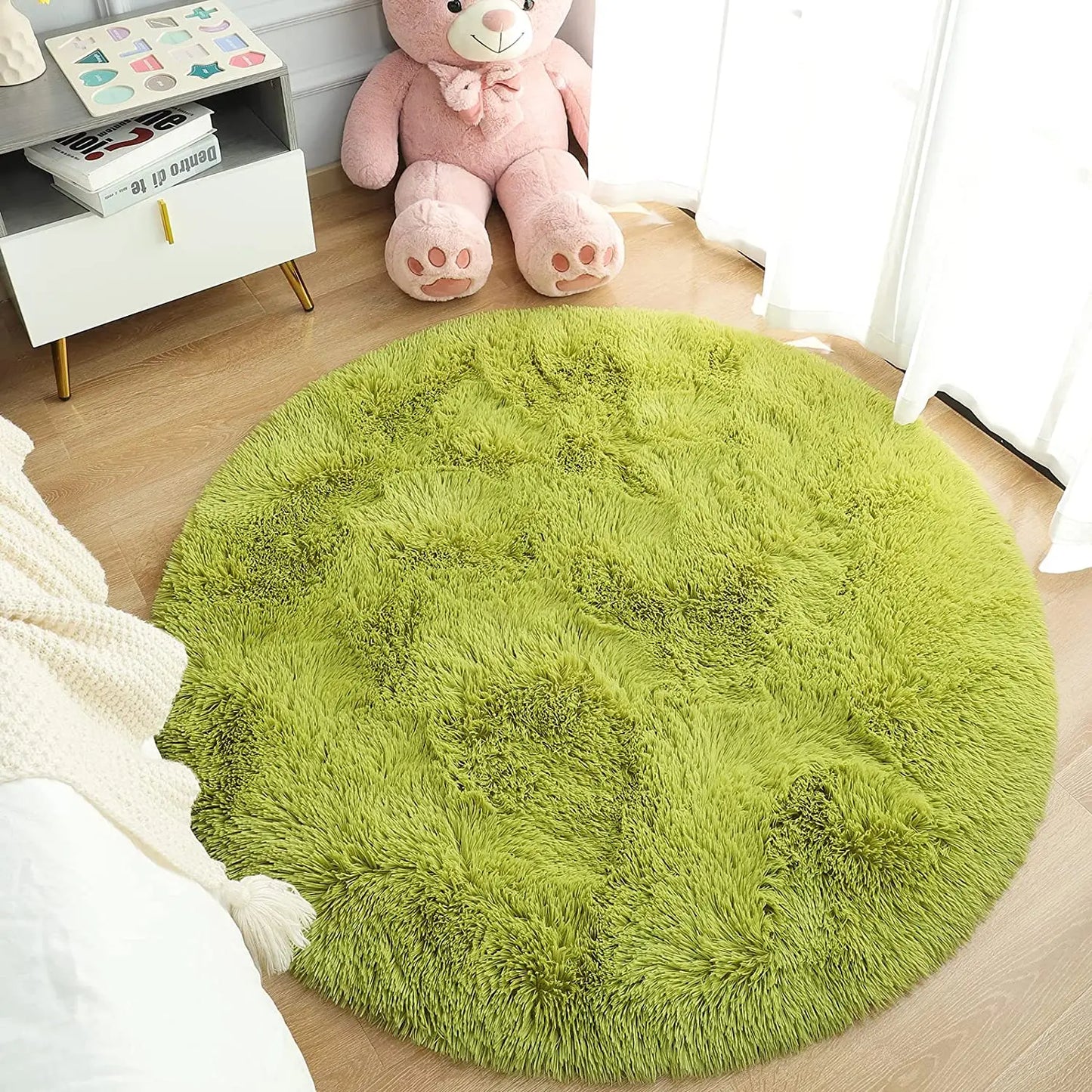Round Thick Carpet for Living Room