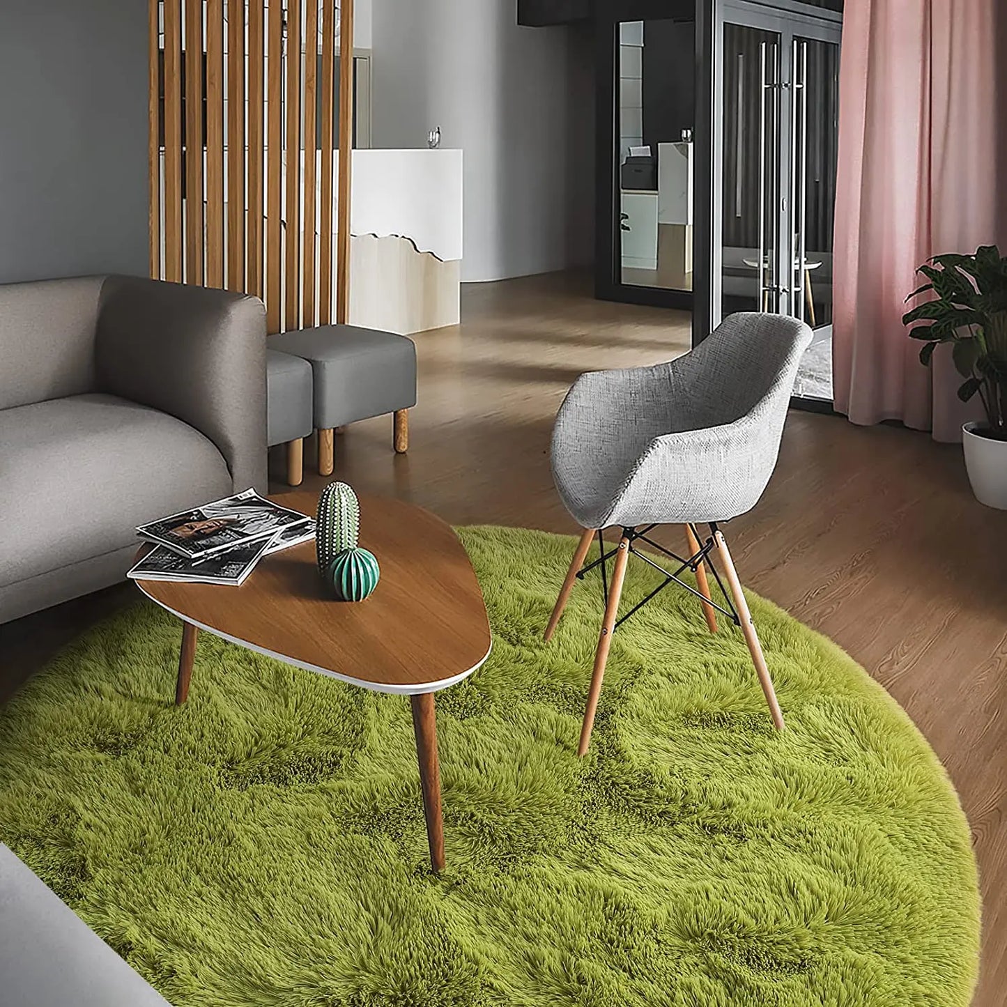 Round Thick Carpet for Living Room