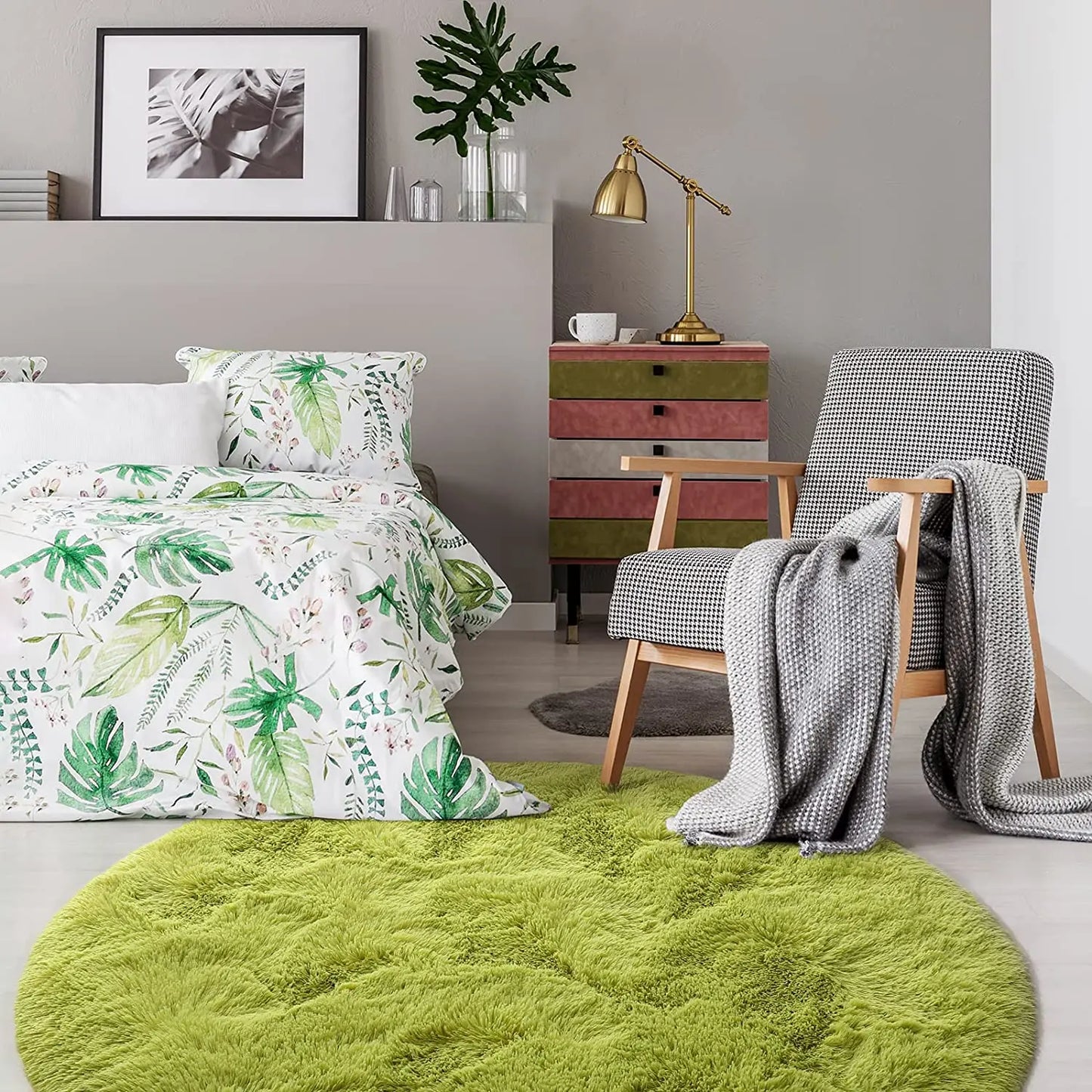 Round Thick Carpet for Living Room