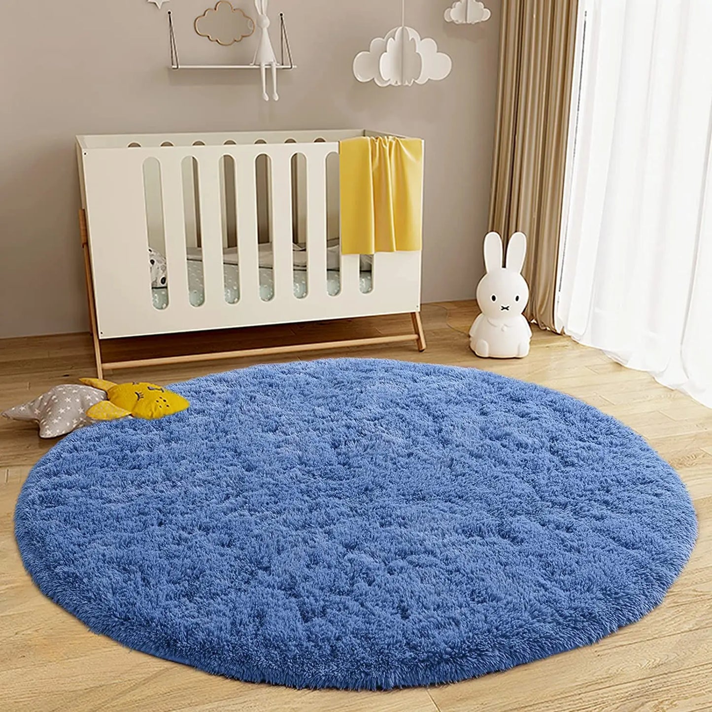 Round Thick Carpet for Living Room