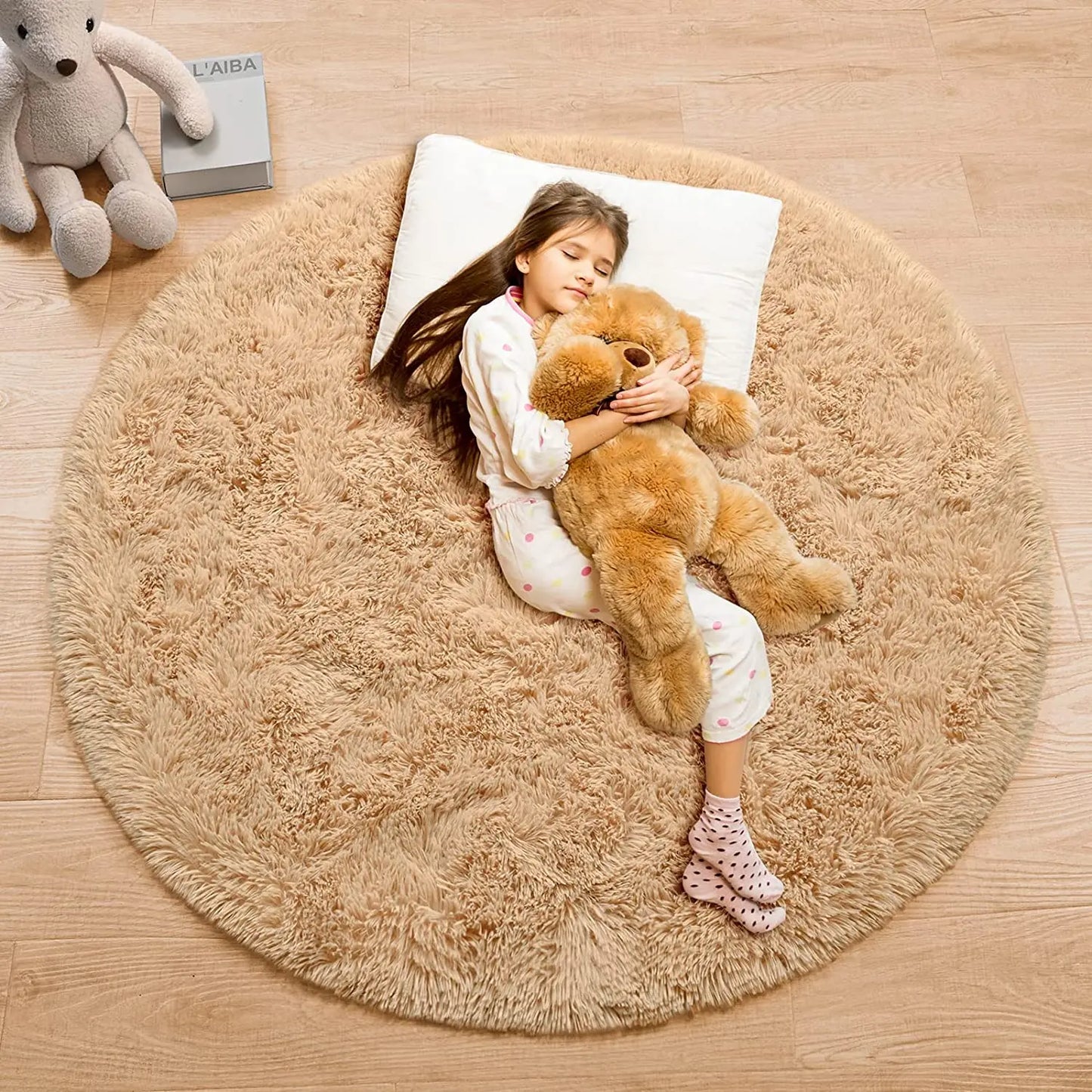 Round Thick Carpet for Living Room