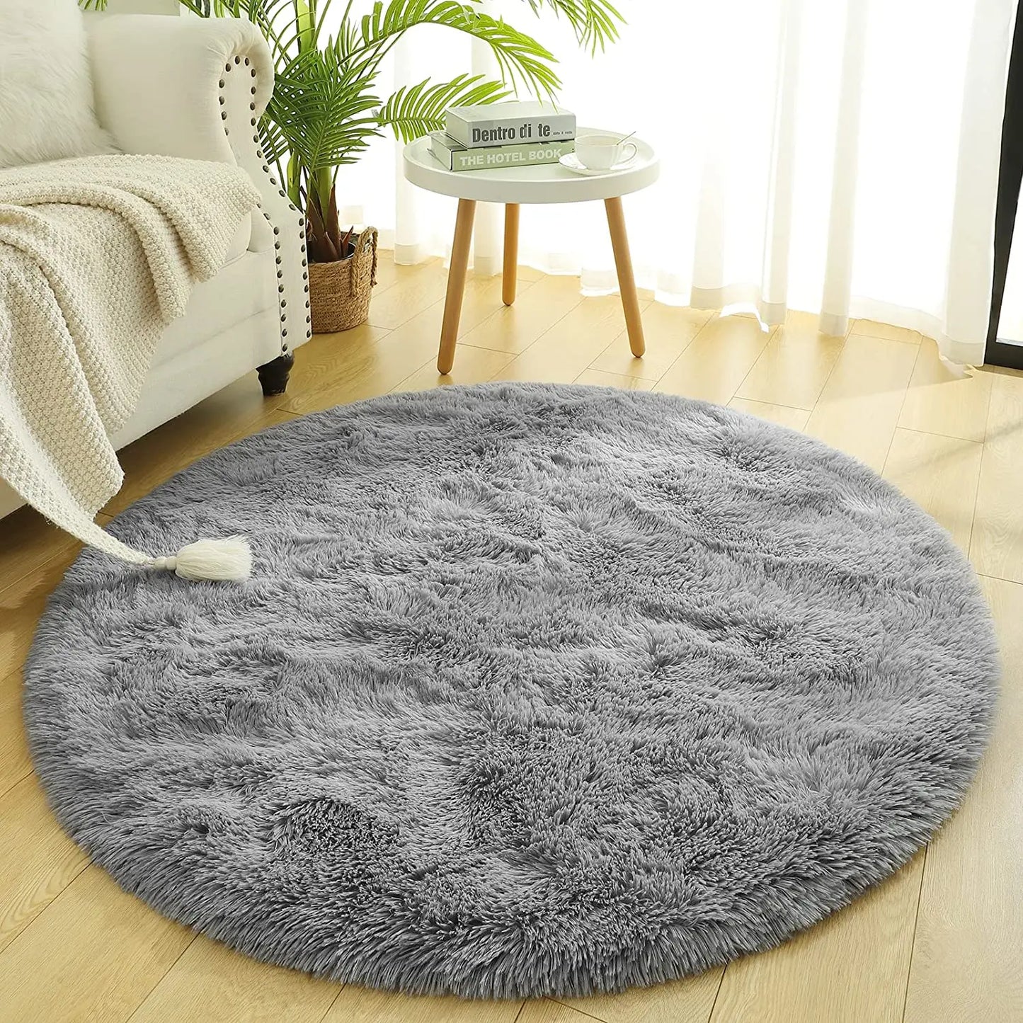 Round Thick Carpet for Living Room