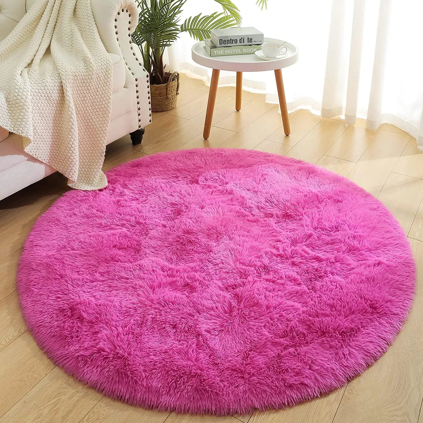 Round Thick Carpet for Living Room