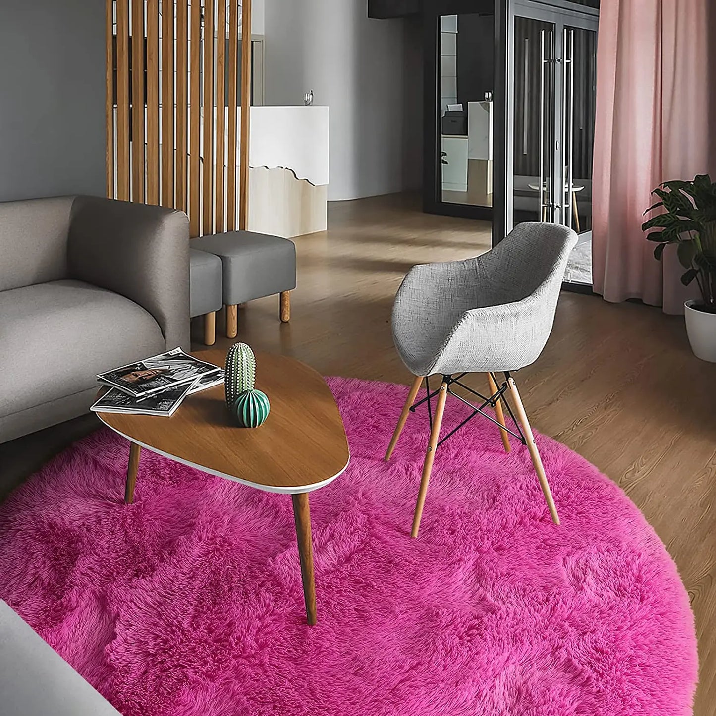 Round Thick Carpet for Living Room