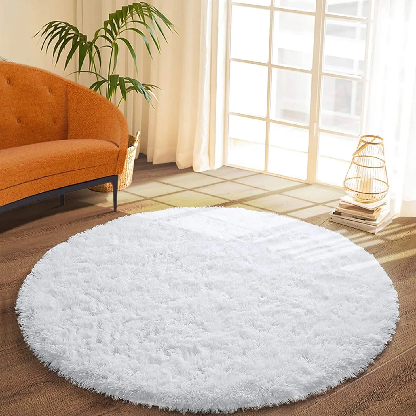 Round Thick Carpet for Living Room