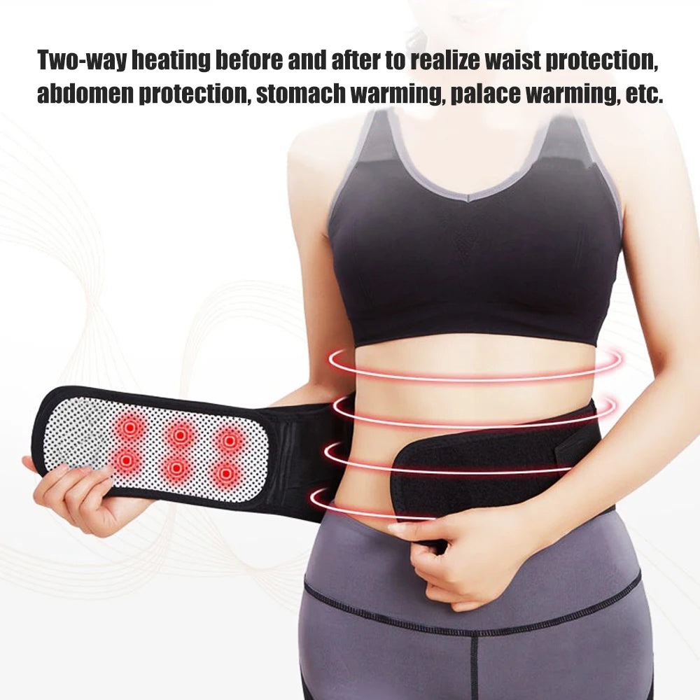 Tcare Adjustable Waist Tourmaline Self-Heating Magnetic Therapy Belt