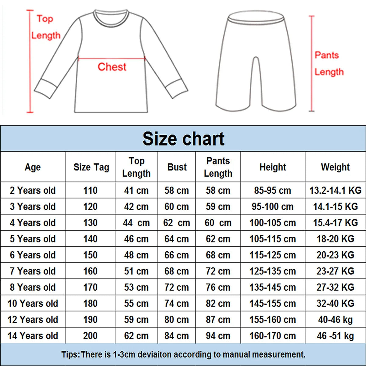 Kids Sport-Themed Pajama Set