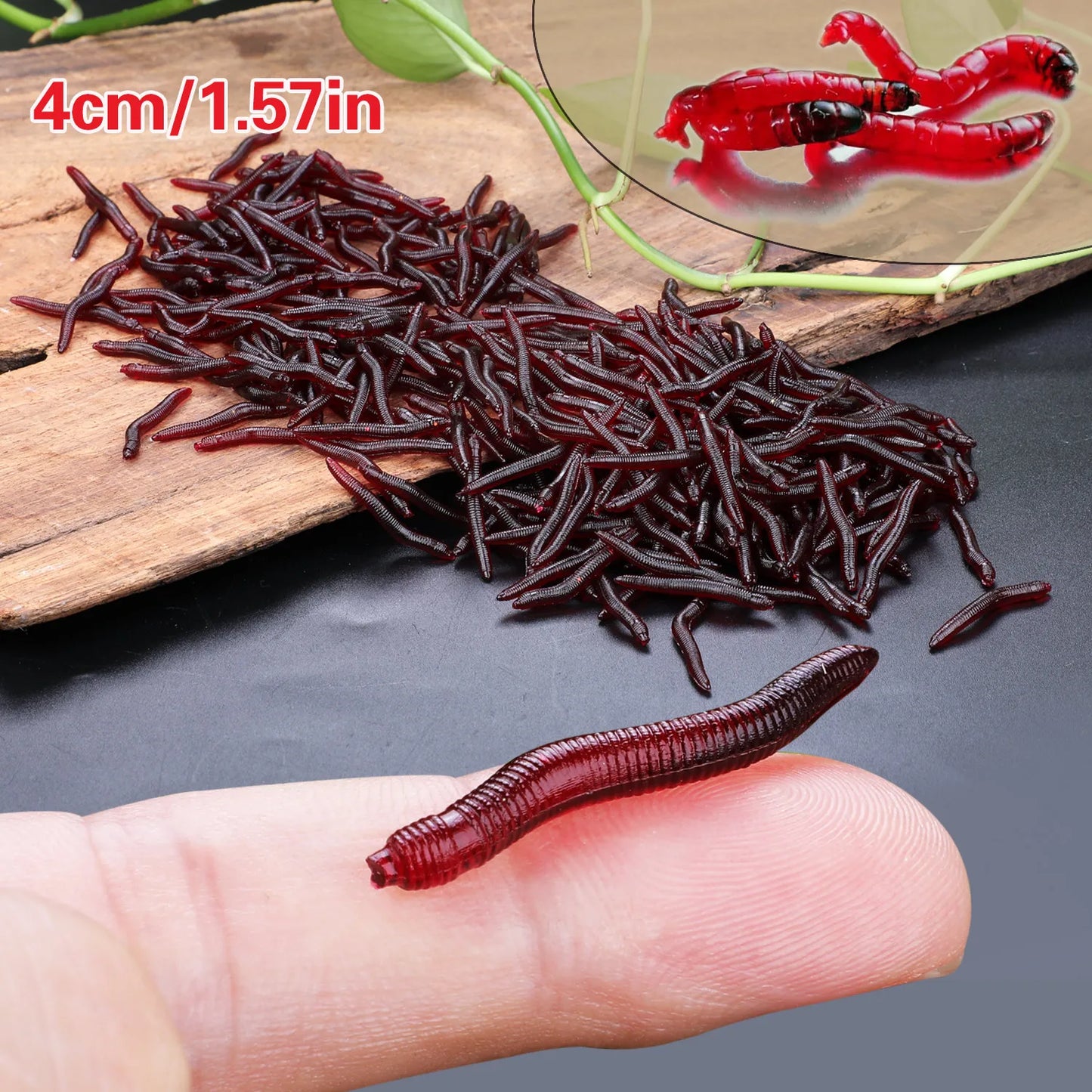 Sougayilang Soft Fishing Lures – 50-200pcs Simulation Worms