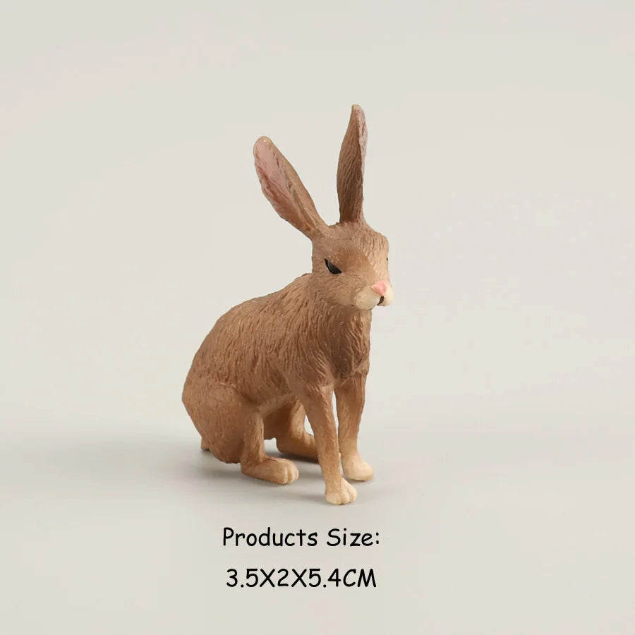 Hand painted Simulation Rabbits Animals
