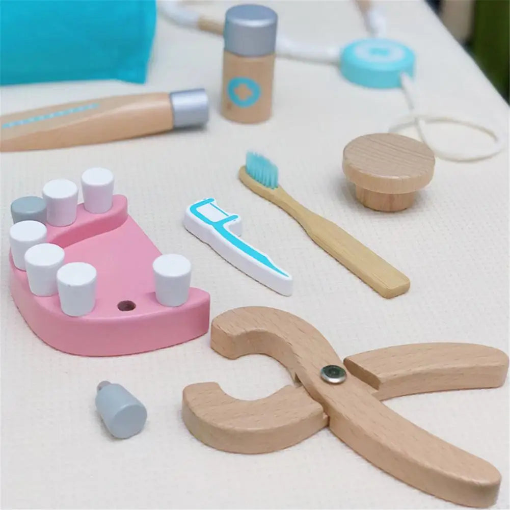 Children's Wooden Simulation Medicine Box