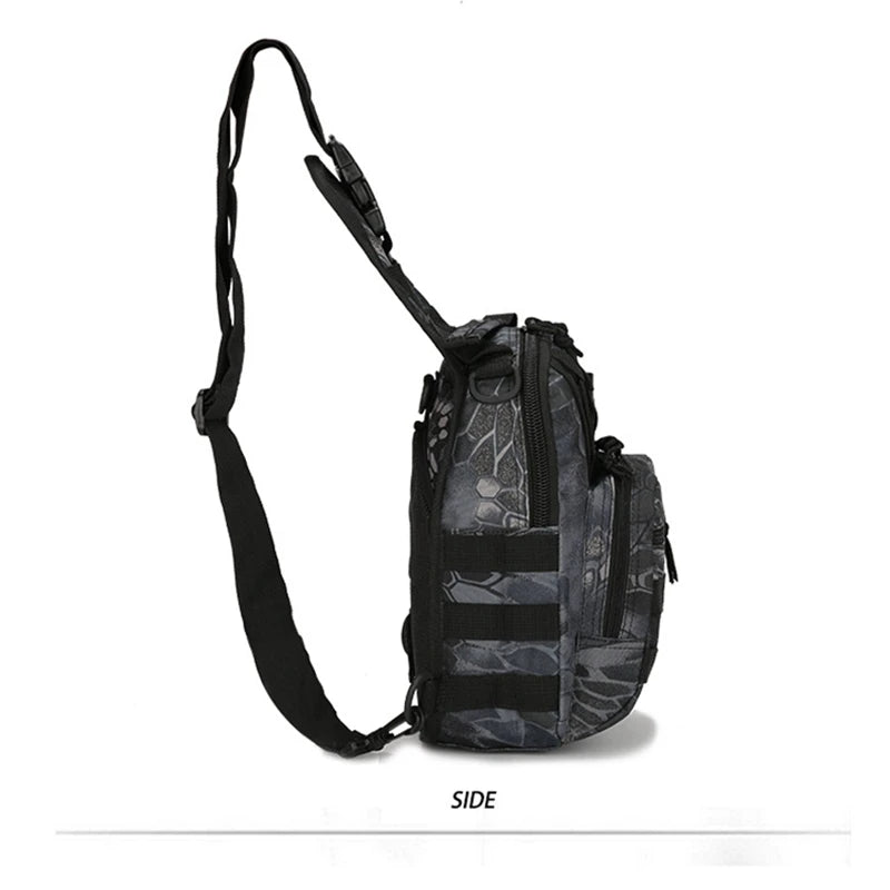 Tactical Shoulder Bag – 800D Waterproof Oxford Small Chest Bag