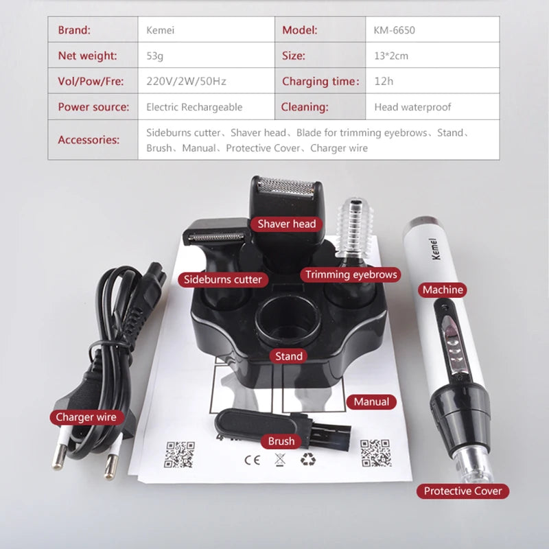 Kemei All-in-One Grooming Kit for Men