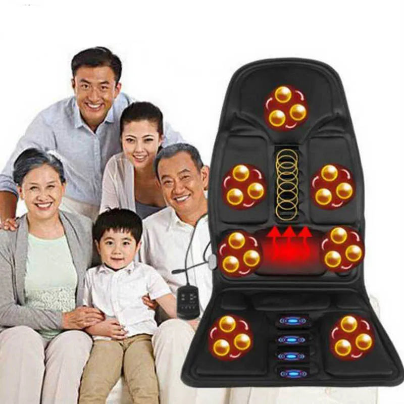 7 Motors Full-Body Massage Cushion with Heat