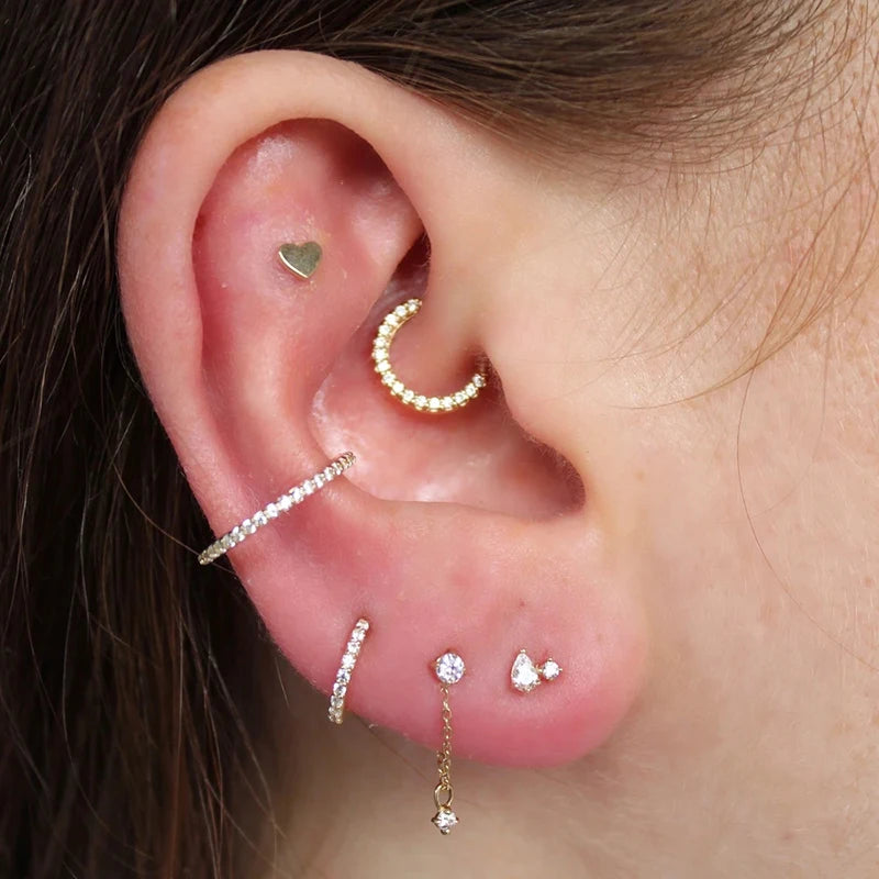 925 Sterling Silver Round Hoop Earring