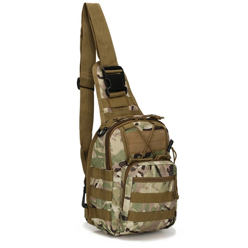 Tactical Shoulder Bag – 800D Waterproof Oxford Small Chest Bag