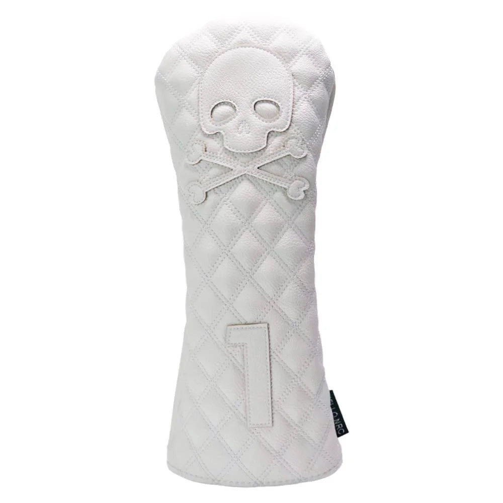 Golf Headcover Skull Driver Fairway Hybird Wood Head Cover Set PU Leather Waterproof Soft Durable Golf Woods Club Accessories