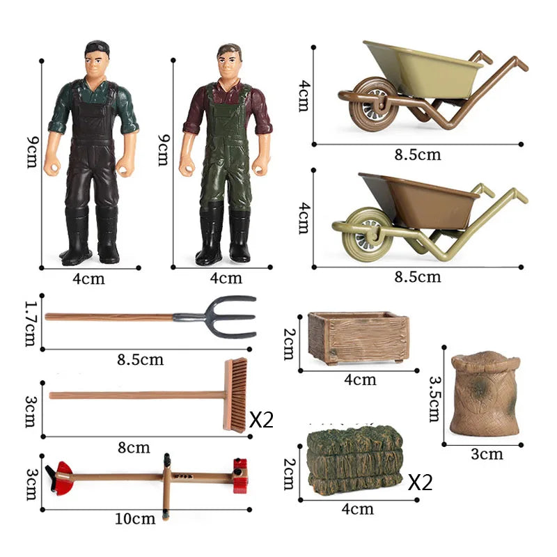 12Pcs Simulation Farm Accessories