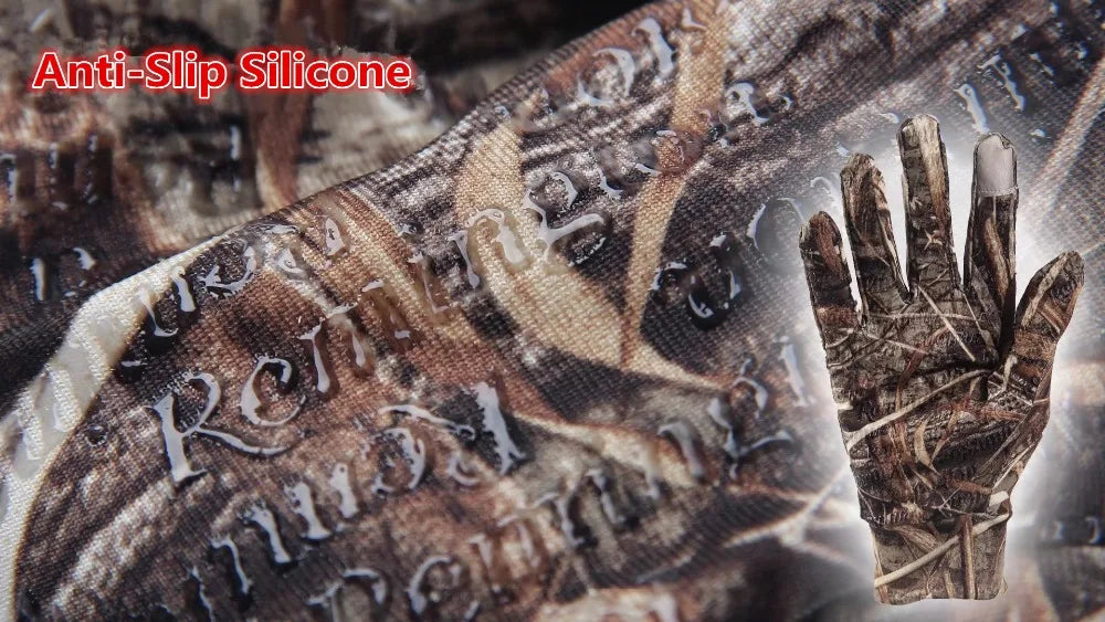 Bionic Camouflage Quick-Dry Hunting Gloves