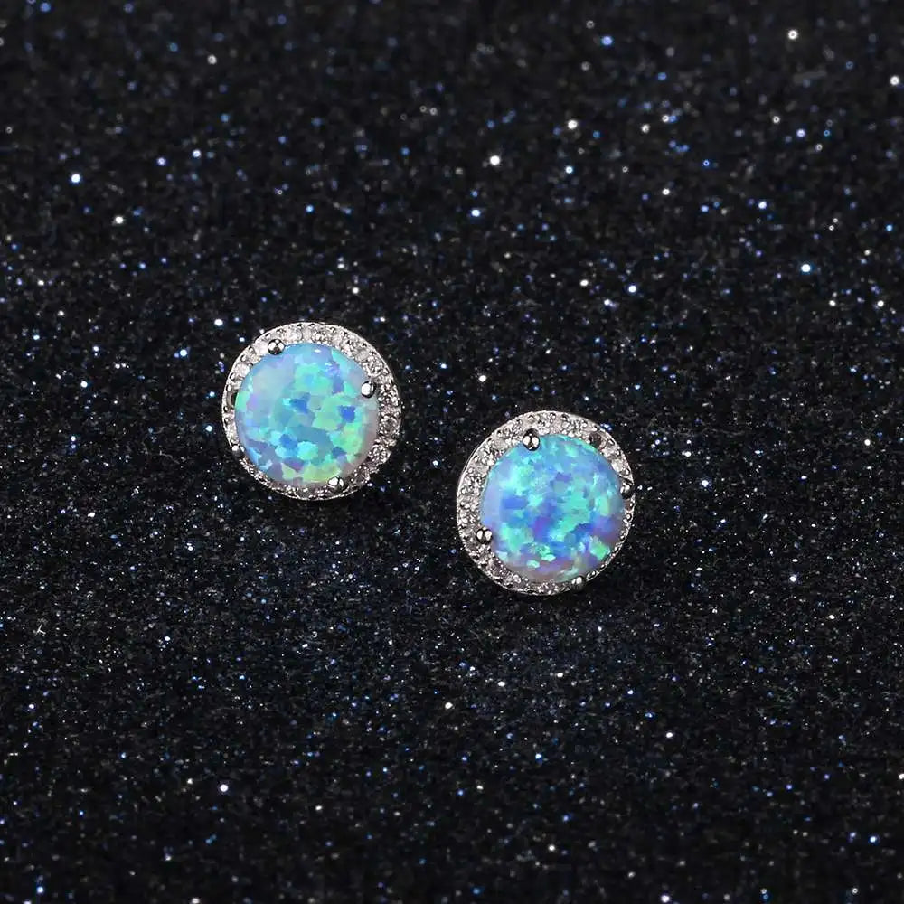 Classic 925 Sterling Silver Stud Earrings