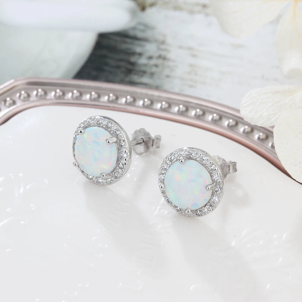 Classic 925 Sterling Silver Stud Earrings