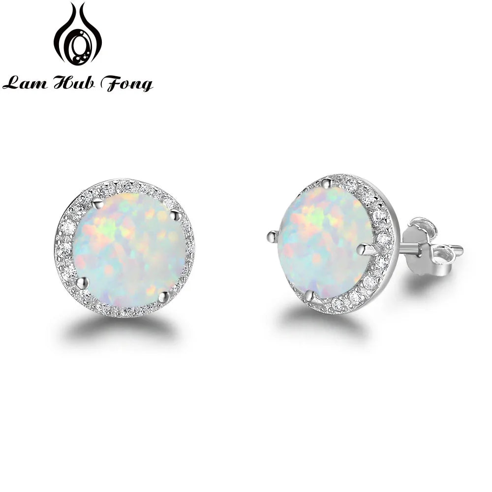 Classic 925 Sterling Silver Stud Earrings
