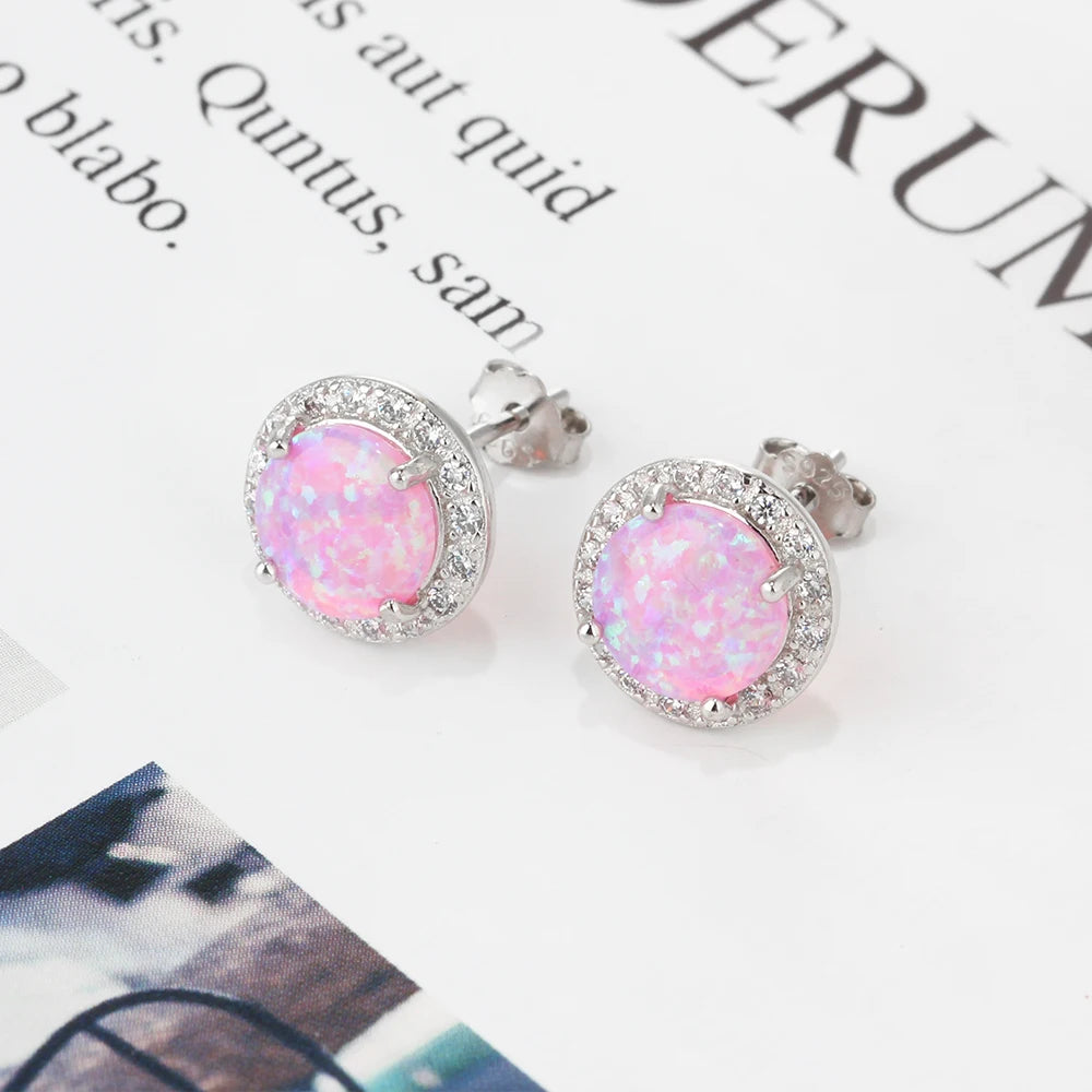 Classic 925 Sterling Silver Stud Earrings