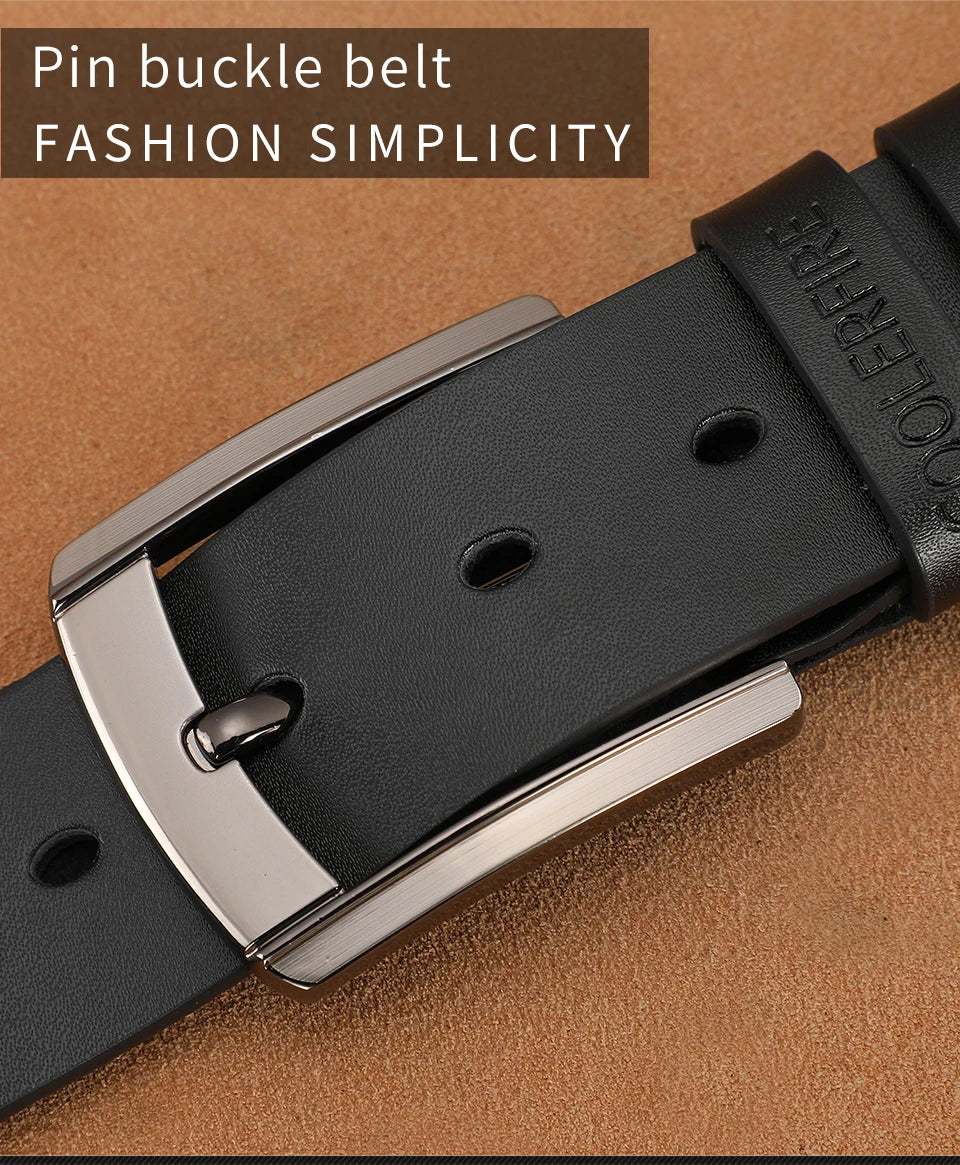 Men's High-Quality Genuine Leather Luxury Designer Belt
