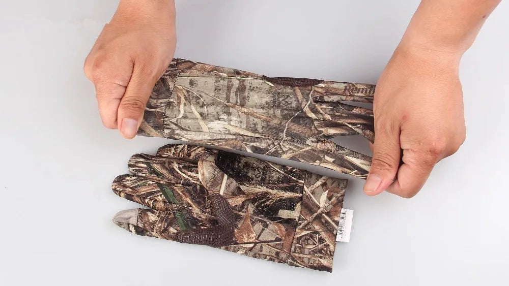 Bionic Camouflage Quick-Dry Hunting Gloves