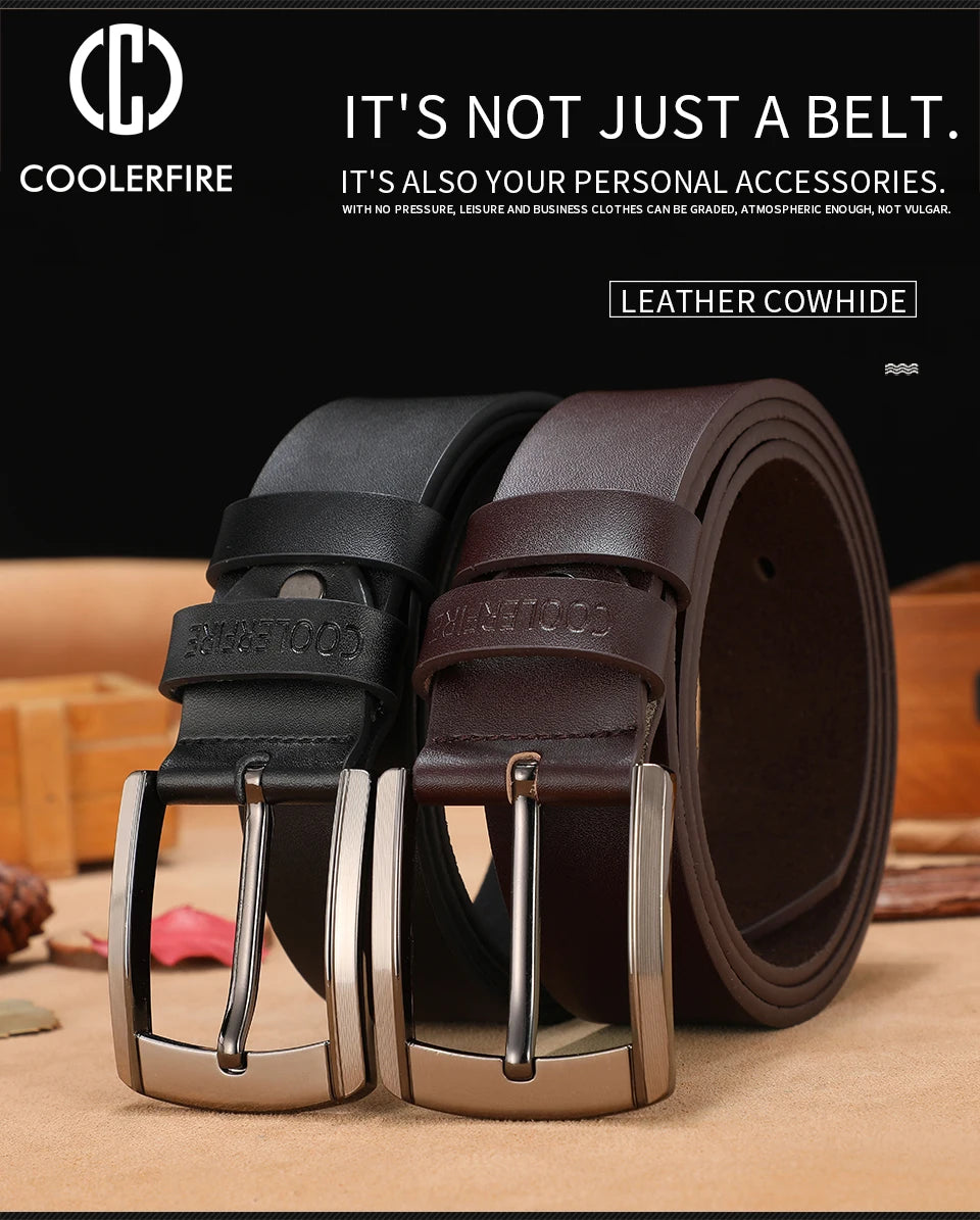 Men's High-Quality Genuine Leather Luxury Designer Belt
