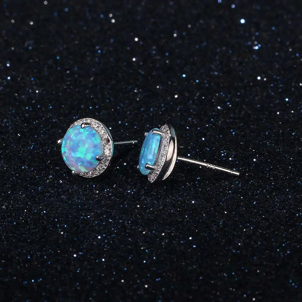 Classic 925 Sterling Silver Stud Earrings