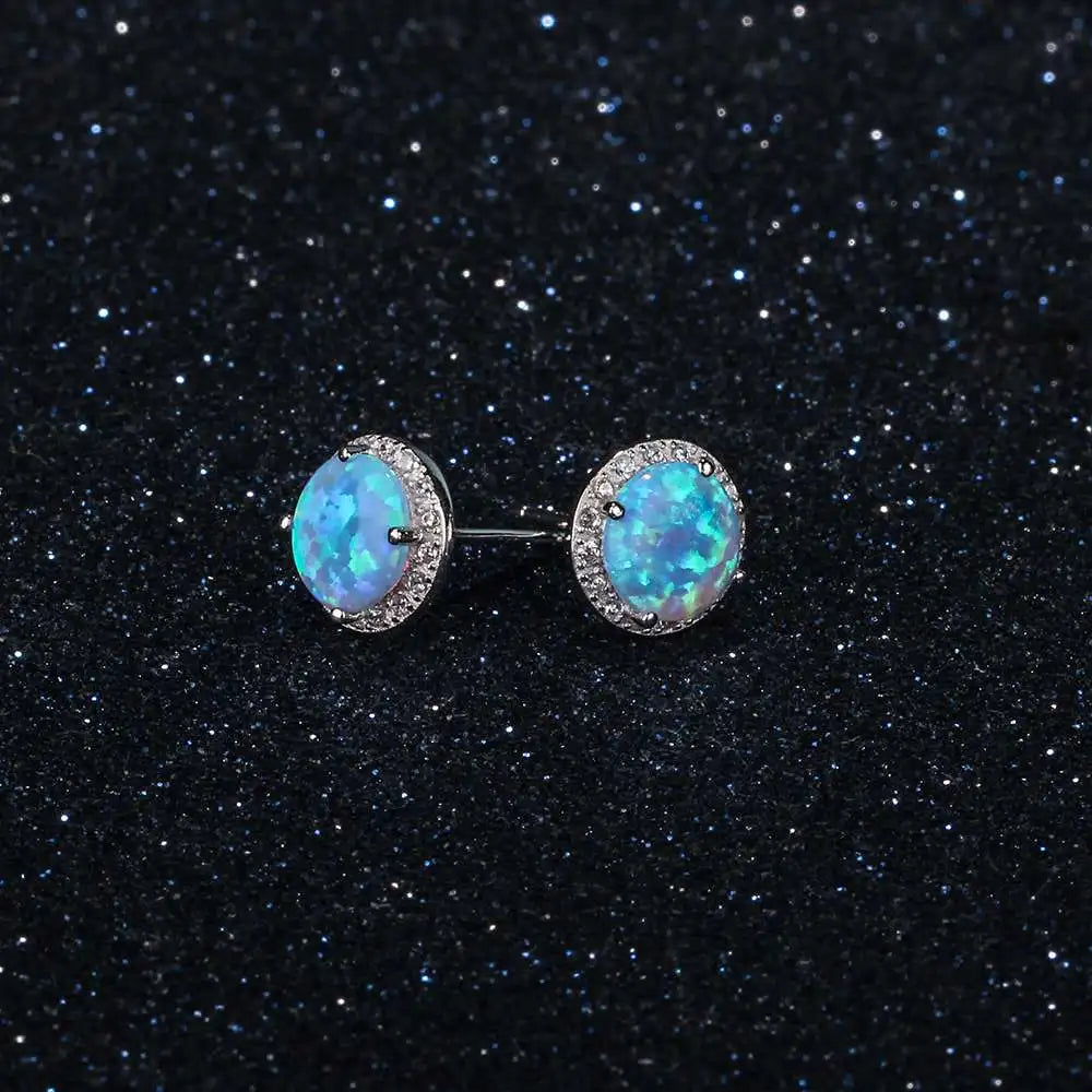 Classic 925 Sterling Silver Stud Earrings