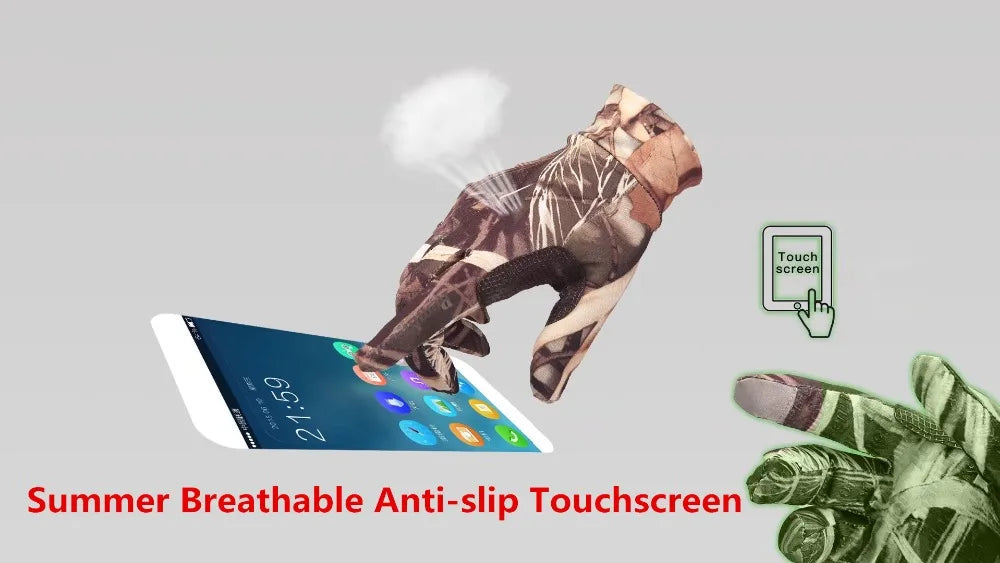 Bionic Camouflage Quick-Dry Hunting Gloves