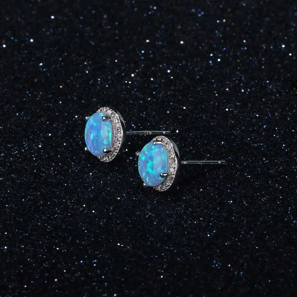 Classic 925 Sterling Silver Stud Earrings