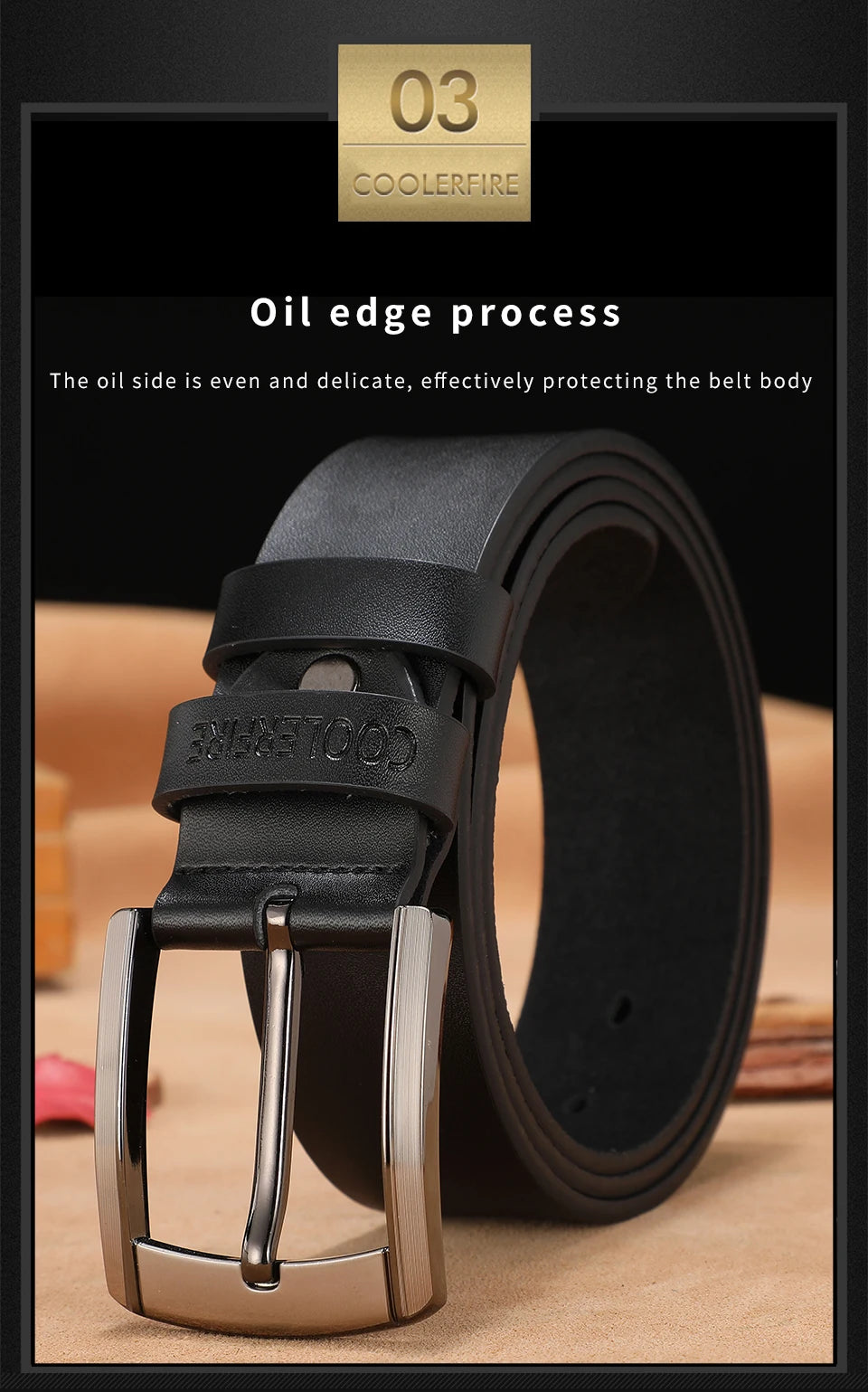 Men's High-Quality Genuine Leather Luxury Designer Belt