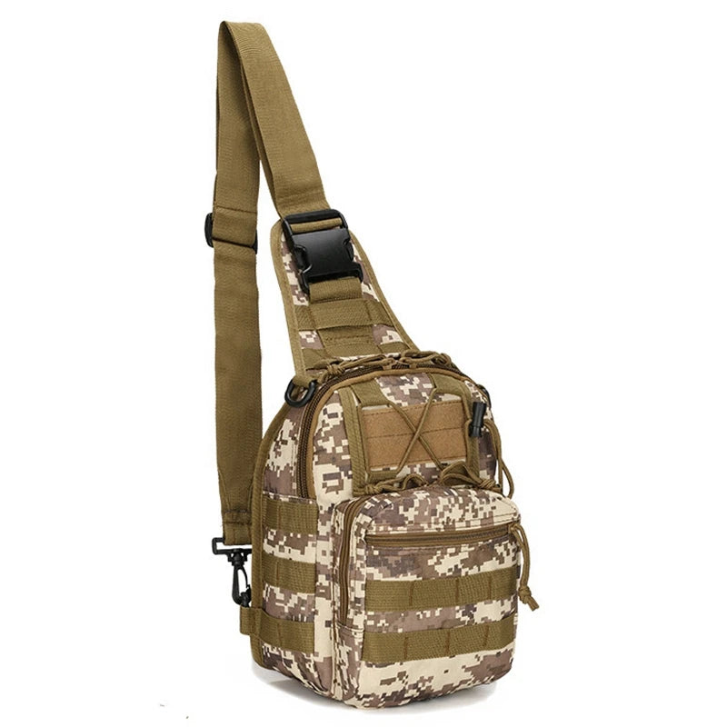 Tactical Shoulder Bag – 800D Waterproof Oxford Small Chest Bag