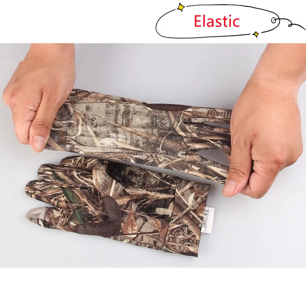 Bionic Camouflage Quick-Dry Hunting Gloves
