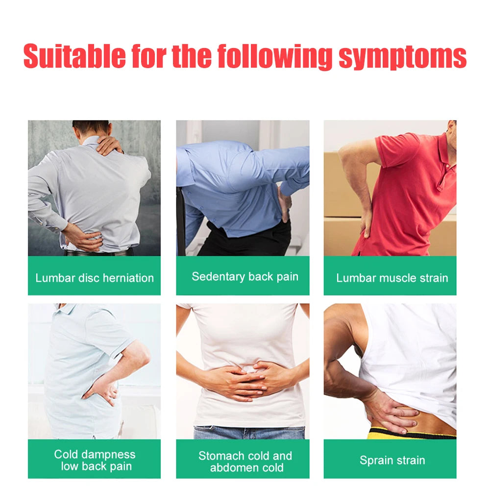 Tcare Adjustable Waist Tourmaline Self-Heating Magnetic Therapy Belt