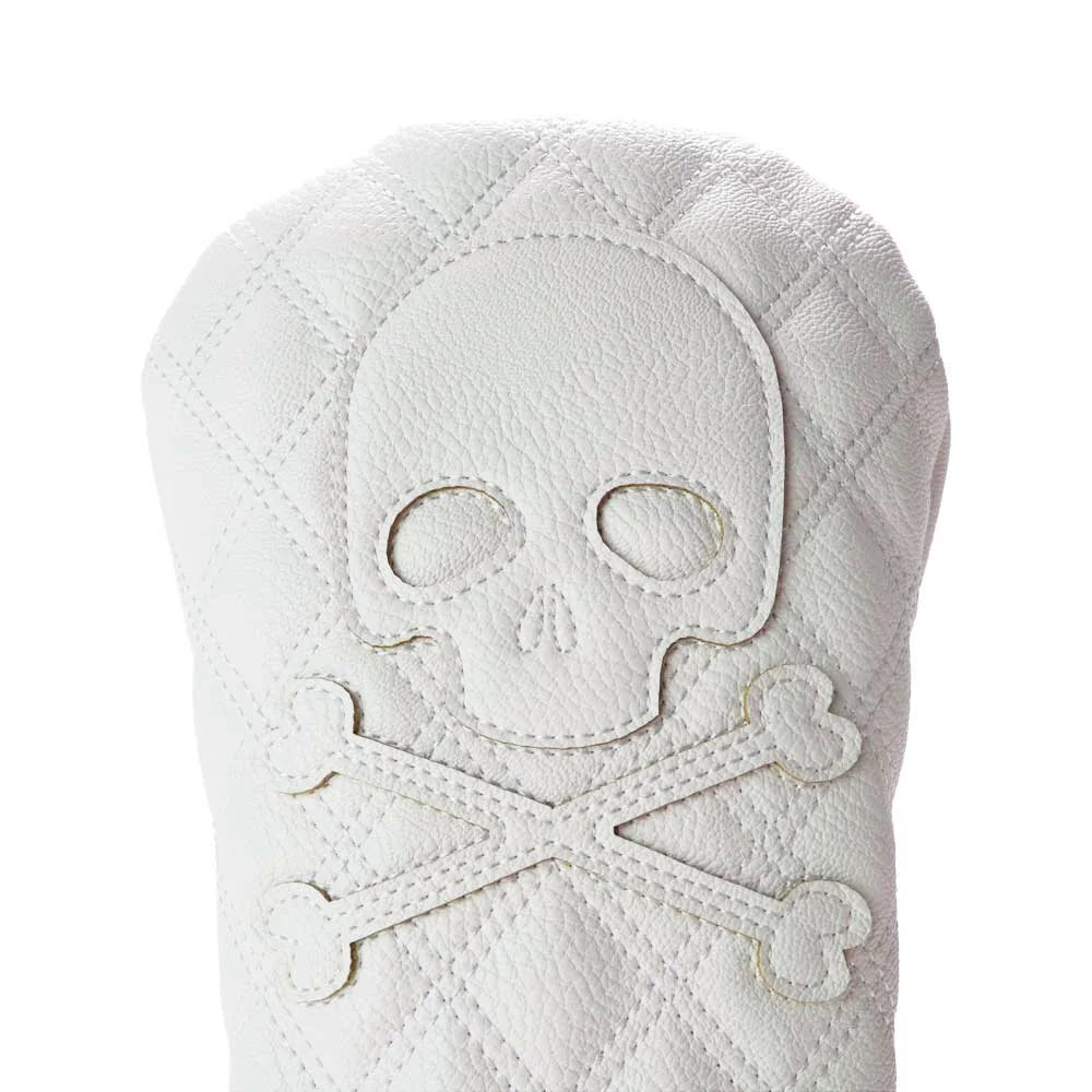 Golf Headcover Skull Driver Fairway Hybird Wood Head Cover Set PU Leather Waterproof Soft Durable Golf Woods Club Accessories