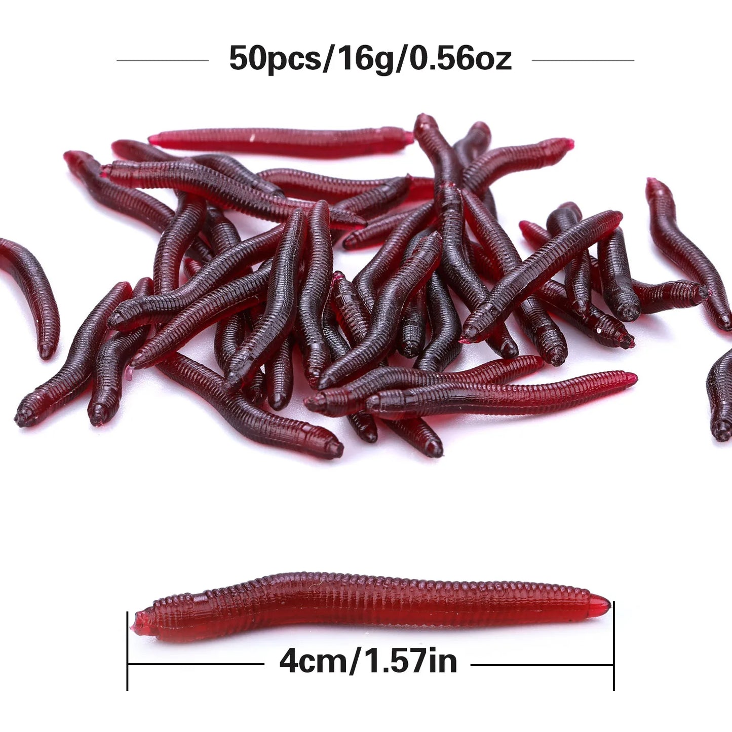 Sougayilang Soft Fishing Lures – 50-200pcs Simulation Worms