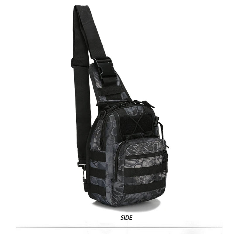 Tactical Shoulder Bag – 800D Waterproof Oxford Small Chest Bag